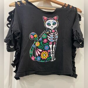 Día De Los Muertos Crop Top